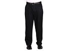 Nautica Big & Tall - Big Tall Wrinkle Resistant Double Pleat Pant (Dark Navy) - Apparel