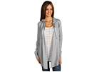 Calvin Klein - Hooded Drape Front Top (Heather Grey)