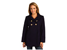 MICHAEL Michael Kors - Double-Breasted Baby Doll Coat (Purple)