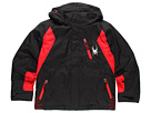 Spyder Kids - Boys Defender Jacket F11 (Big Kids) (Black/Black/Red)