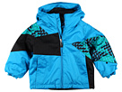 Spyder Kids - Mini Rebellion Jacket (Toddler/Little Kids) (Avalon Blue/Black/Toxic Houndstooth)