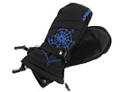 Spyder Kids - Boys Embroidered Over Web Mitten (Big Kids) (Black/Alpine)