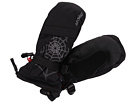 Spyder Kids - Boys Embroidered Over Web Mitten (Big Kids) (Black/Gargoyle)
