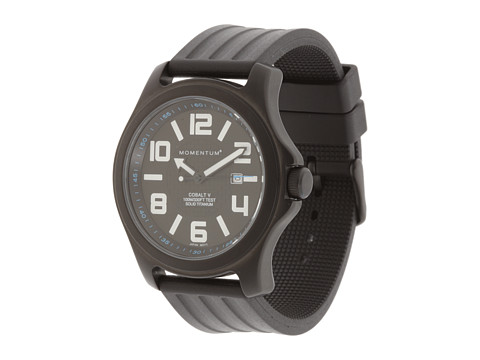 Momentum by St. Moritz - Cobalt V (Black Dial/Black Rubber Band) Watches