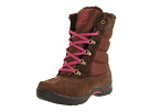 Timberland Kids - Mallard Waterproof Tall Leather and Fabric w/ Side Zip (Youth) (Dark Brown Nubuck)