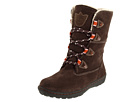 Timberland Kids - Willow Woods Waterproof Lace-Up Boot w/ Side Zip (Youth) (Dark Brown Suede)