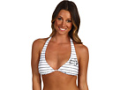Fox - Pinned Slide Halter Top (White)