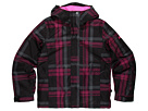 Roxy Kids - Jet Stream Girl Jacket (True Black Plaid)