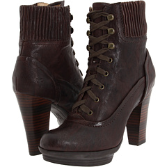 Frye Mimi Lace (Dark Brown Antique Pull Up) Footwear