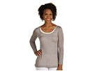 Nic+Zoe - Double Layer Top (Pale Chocolate Heather)