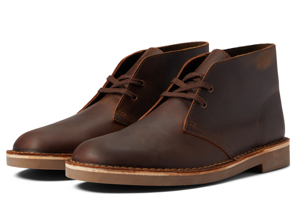 Clarks Bushacre II (Brown Leather) Men