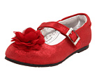 pediped - Stella Flex (Toddler/Youth) (Red Sparkle)