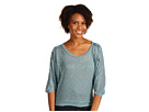 Splendid - Pointelle S/S Top (Aquamarine)