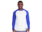 Nike - Pro Combat Stamp Fitted Baseball Training Shirt (White/Varsity Royal/White)