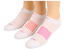 Nike - Women's Dri-Fit Graphic No Show Tab 6-Pair Pack (White/(Vivid Grape)/White/(Desert Pink)/White/(Vivid Grape))