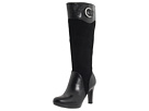Naturalizer - Ilaz (Wide Shaft) (Black Wide Shaft/Leather/Suede/Croco)