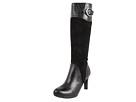 Naturalizer - Ilaz (Regular Shaft) (Black Leather/Suede/Croco)