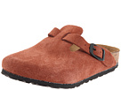 Birkenstock Kids - Boston (Toddler/Youth) (Redwood Suede)