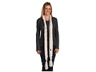 MUK LUKS - Tweed Skinny Scarf (White)