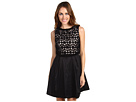 Jessica Simpson - Sheer Bodice Taffeta Dress (Black)