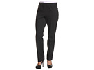 Jones New York Collection Petite - Petite Ponte Side Zip Slim Pant (Graphite Heather)
