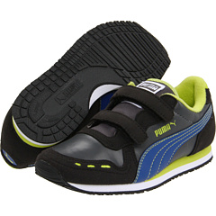 buy Puma Kids,  Cabana Racer SL V (Infant/Toddler/Youth) (Black/Dark Shadow/Limoges/Lime Punch),  Footwear fashion shop