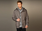 John Varvatos - Hood With Rib Trim Jacket (Gun Metal)