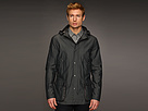 John Varvatos - Snap Front Hooded Jacket (Concrete Heather)