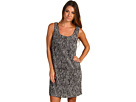 Nicole Miller - Knit Mesh Cowl Back Dress (Black/White) - Apparel