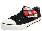 Converse Kids - Chuck Taylor All Star Mega Tongue Ox (Toddler/Youth) (Black/Plaid)