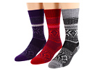 Smartwool - Snowflake Pop 3-Pair Variety Pack (Black/Claret/Imperial Purple)