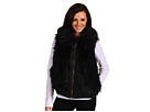 DKNY Jeans Petite - Petite Faux Fur Moto Vest (Jet)