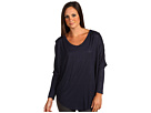 C&C California - Shimmer Jersey L/S Dolman Top (Lodge)