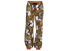P.J. Salvage - Working Girls! Sanity Is A Sip Away Flannel Pajama Pant (Gold)