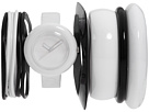 Vestal - The Set (White/White/Black Bangles)