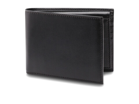 UPC 009309005501 product image for Bosca Nappa Vitello Collection - Credit Wallet w/ ID Passcase (Black Leather) Bi | upcitemdb.com