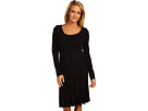 Max and Cleo - Ruffle Neck Sweater Dress (Black)