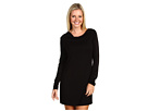 Michael Stars - L/S Drape Neck Dress (Black)