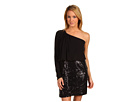 Laundry by Shelli Segal - One Shoulder Dress w/ Sequins (Black)