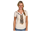 Lucky Brand - Short Sleeve Beaded Necklace Tee (Nigori)