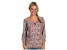 Lucky Brand - Mena Paisley Smocked Top (Multi)