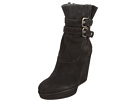 Stuart Weitzman - Wedgeholster (Black Suede)