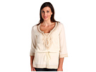 Lucky Brand - Metallic Embroidered Tunic (Natural Multi)