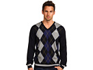 Fred Perry - Tipped Argyle V-Neck Sweater (Dark Navy)