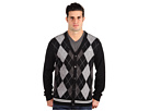 Fred Perry - Tipped Argyle Cardigan (Black)