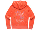Juicy Couture Kids - Velour with Juicy Stuff Logo Classic Hoodie (Big Kids) (Sweet Clementine)