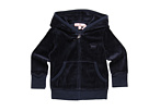 Juicy Couture Kids - L/S Zip Hoodie w/Juicy Crown Embroidery (Toddler/Little Kids) (Regal)