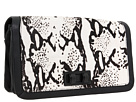 BCBGMAXAZRIA - Sophia Flap Clutch (Black/White)