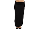 Lucy Love - Long Roll-Down Skirt (Black)