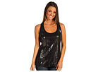 DKNY Jeans Missy - Sequin Tank With Knot Back (Jet)
